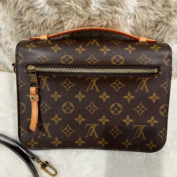Louis Vuitton Brown Monogram Satchel with Gold Hardware - Picture 2 of 3
